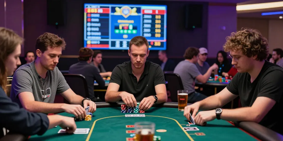 Exciting casino scene with players immersed in a game, showcasing rokok88 rtp atmosphere and engagement.