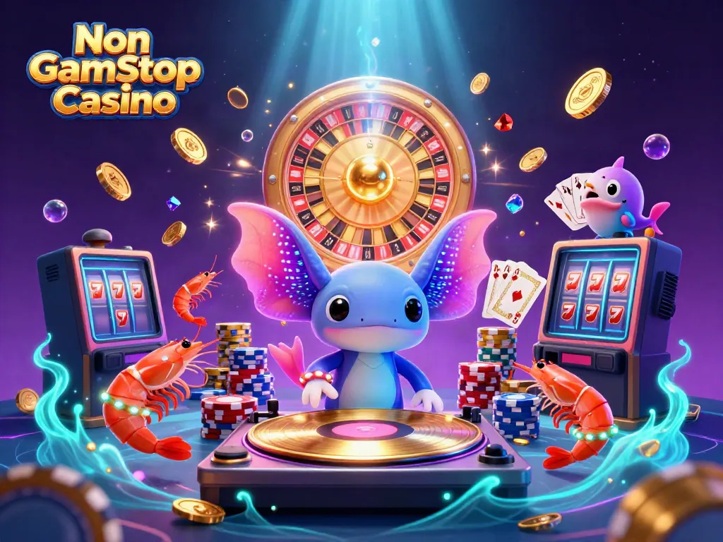 Experience the thrill of a Non Gamstop Casino with vibrant 3D characters and dazzling game elements.