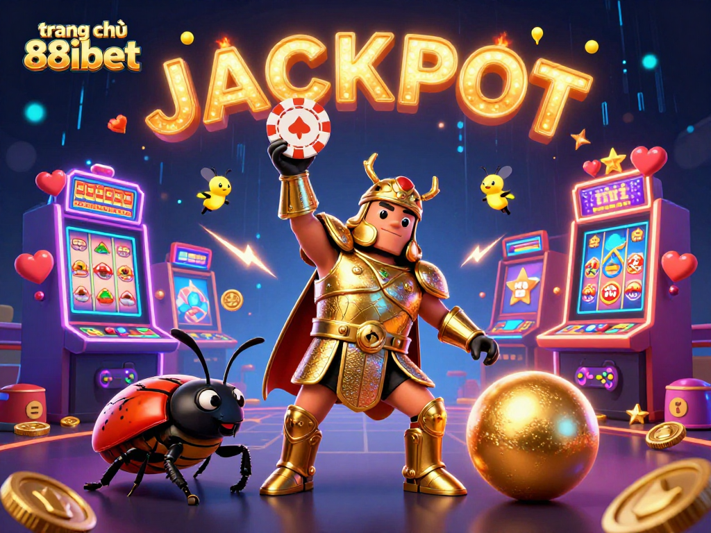 Engage with the vibrant world of trang chủ 88ibet as a 3D hercules beetle celebrates a casino victory.