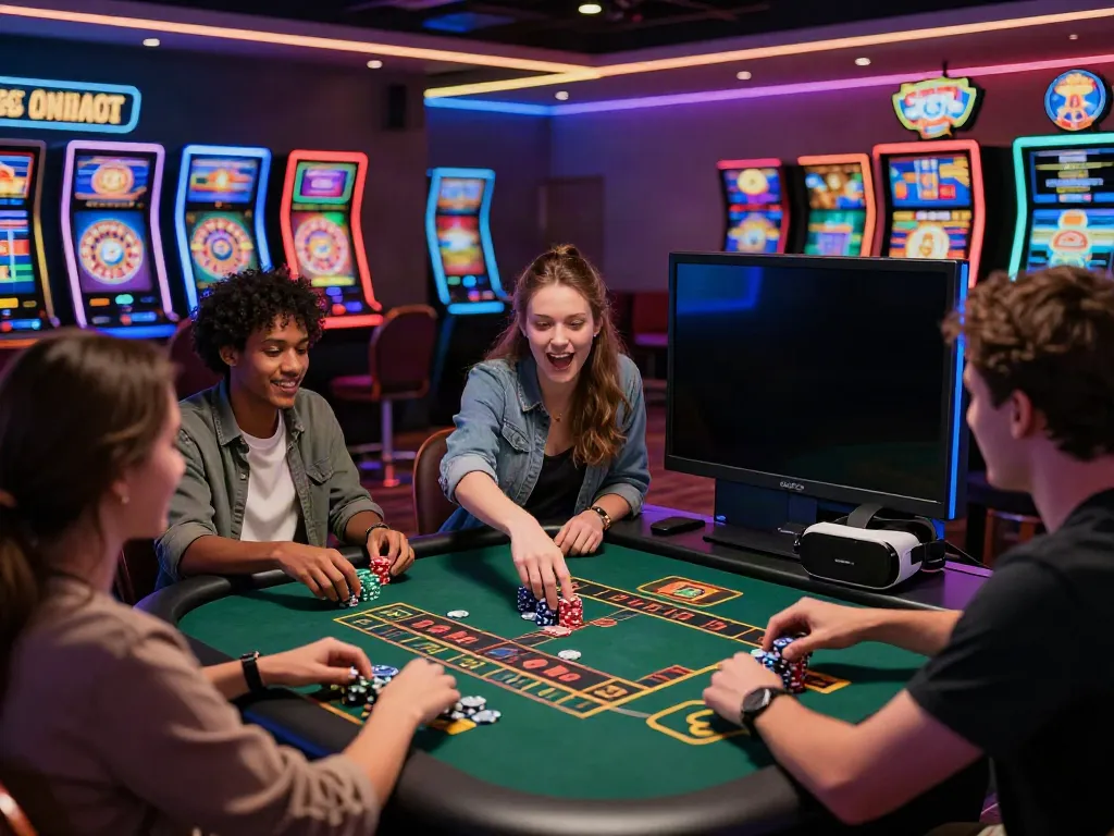 Engaging gambling scene at https://lu88.vote/ with diverse players enjoying interactive table games and vibrant casino atmosphere.