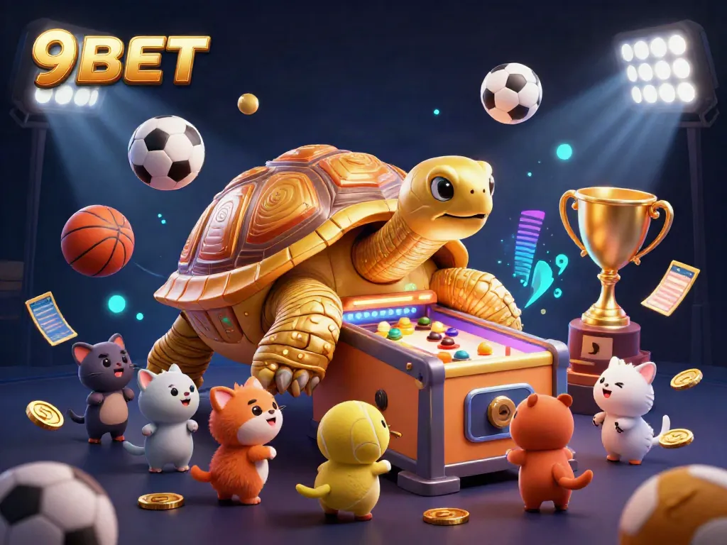 Engage with 9BET's gaming experience through dynamic play in a vibrant casino scene.