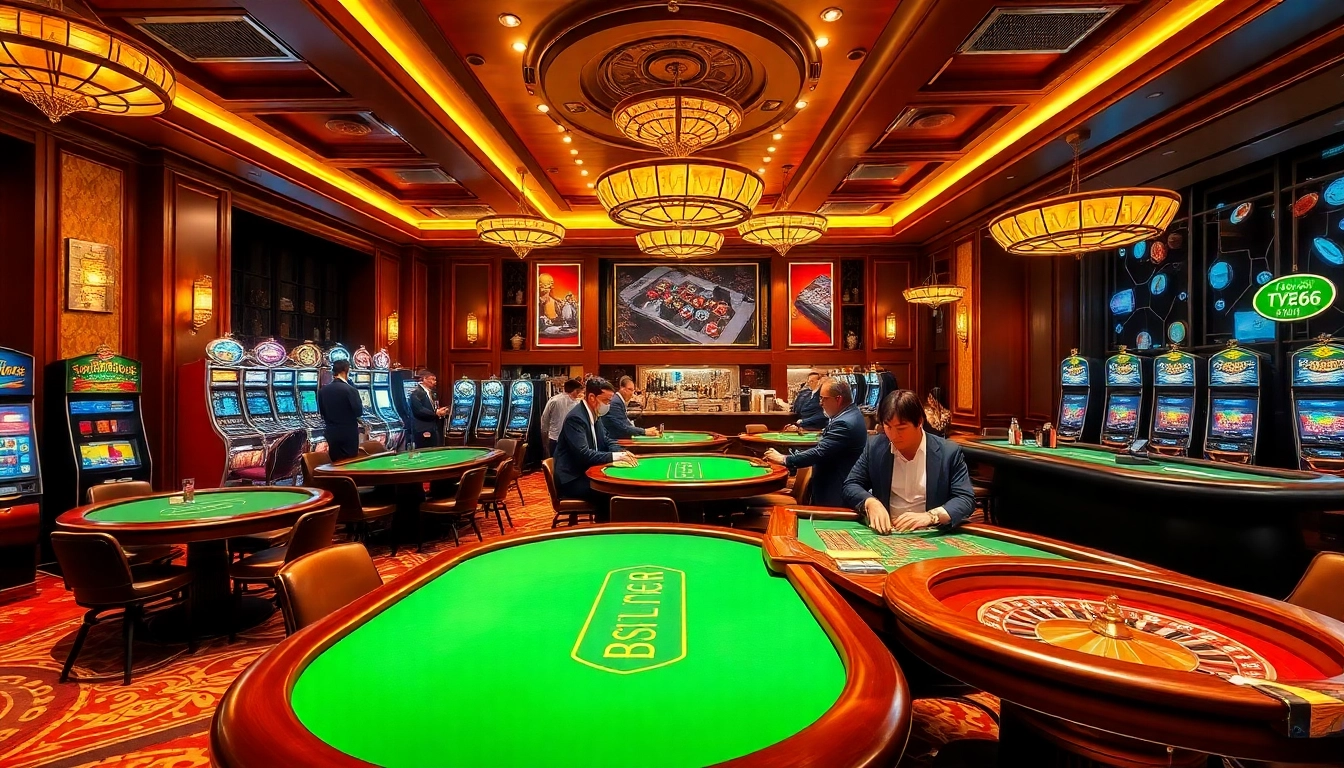 Experience the excitement of trang chủ MB66 at a luxurious casino with vibrant games and lively atmosphere.