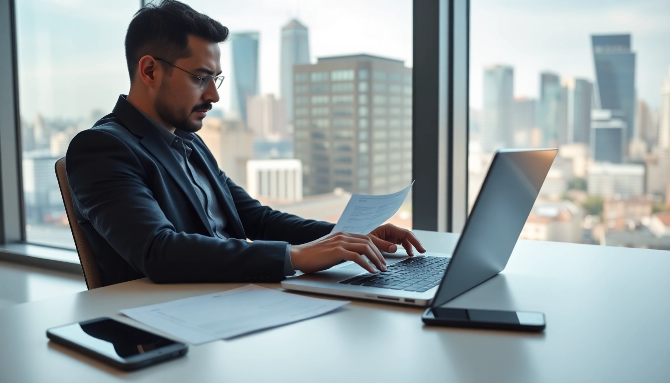 Person diligently filling out the eta uk application form on a laptop in an inspiring workspace.