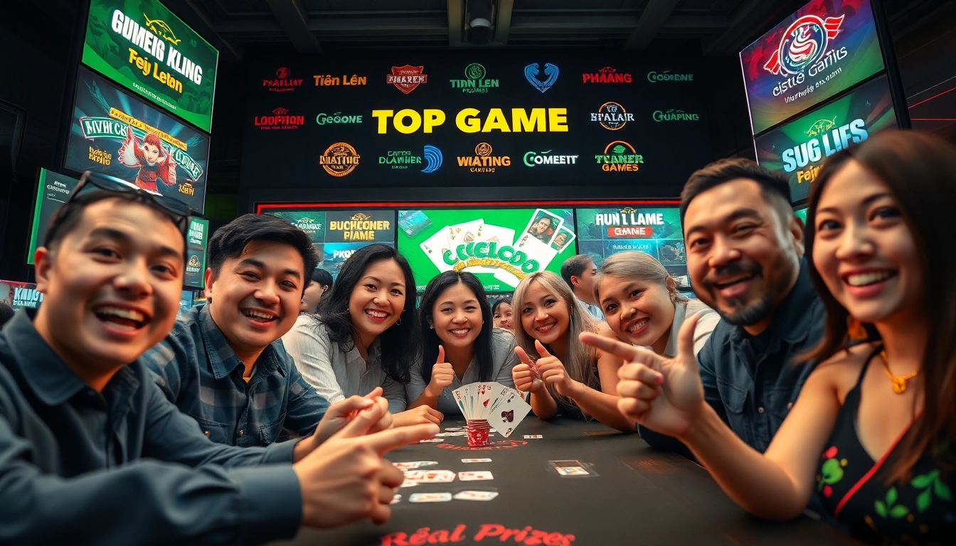 Exciting online card game experience at topgamebaidoithuong.mx with players enjoying vibrant gameplay.
