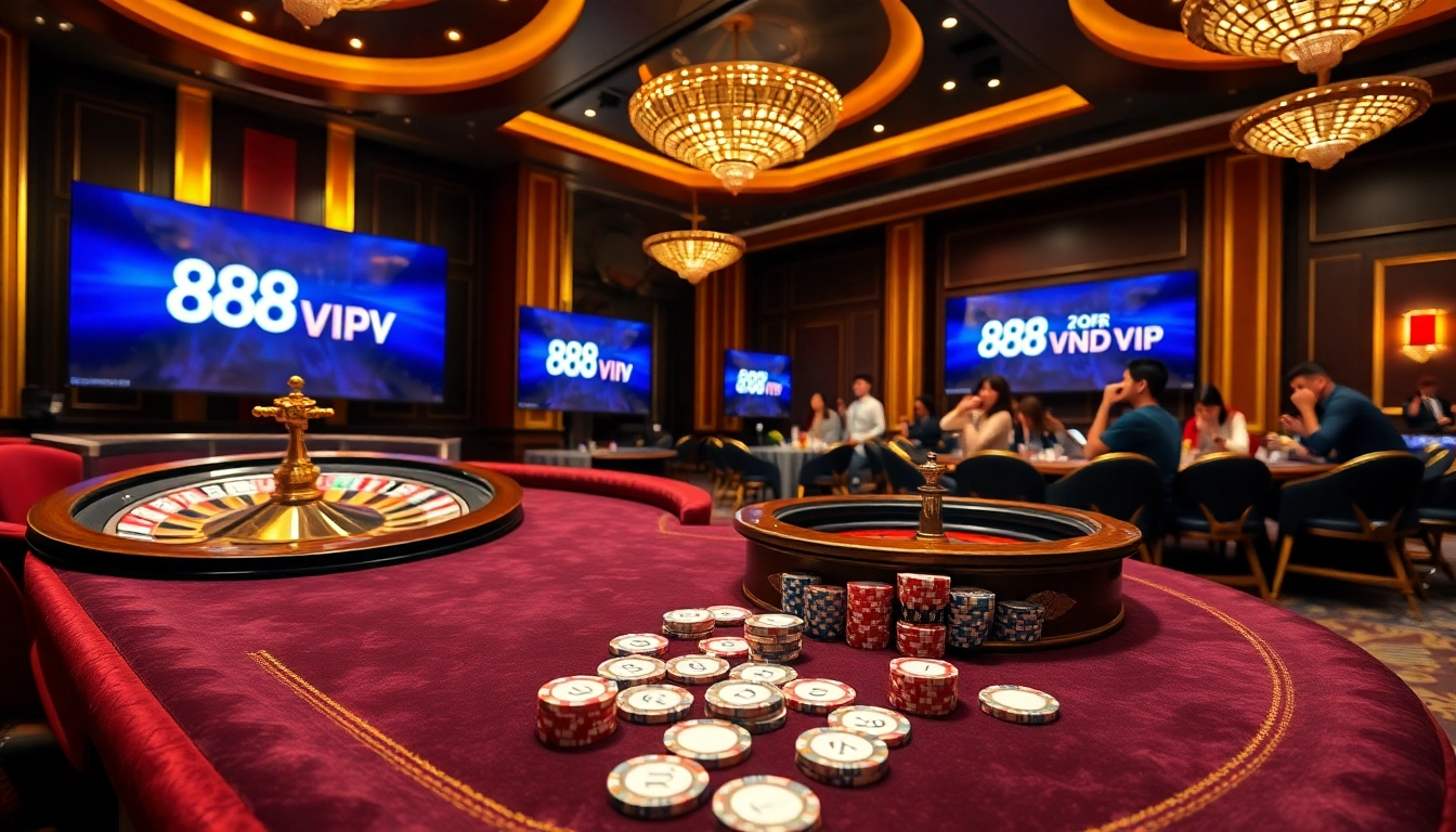 Experience the thrill of winning at 888VND VIP with dynamic gaming action and luxurious settings.