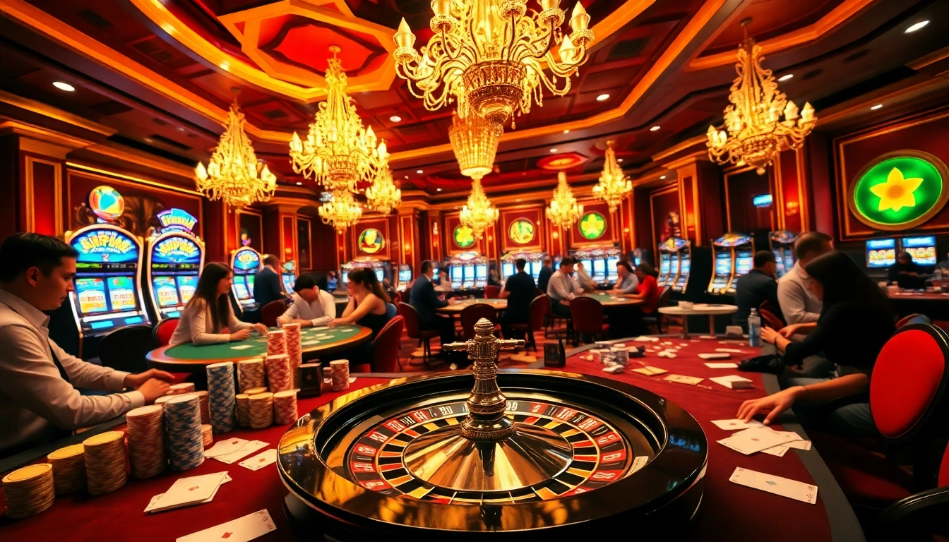 Engage in thrilling games at 69vn.gb.net, featuring lively poker tables and vibrant casino atmosphere.