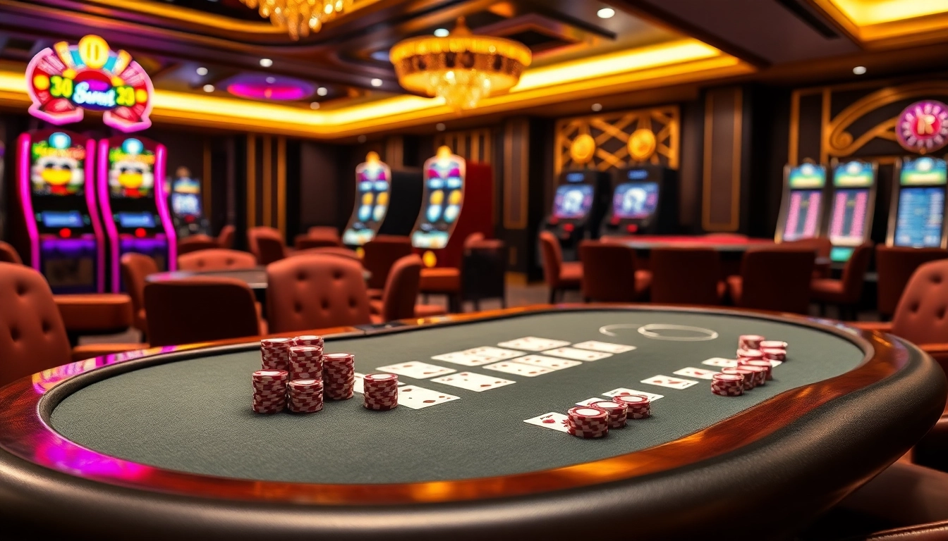 Experience the excitement of high-stakes poker gameplay at OKWIN casino.