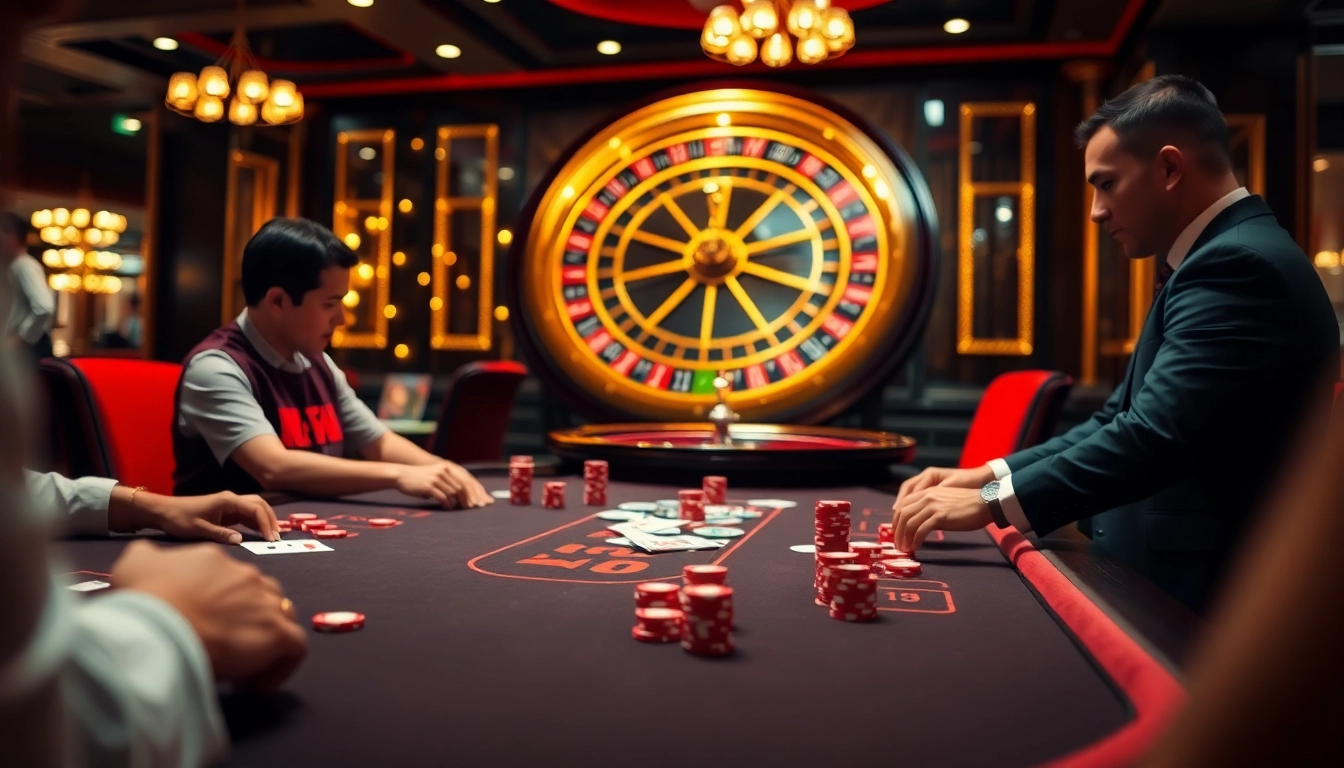 Experience excitement at E2BET with poker games and vibrant casino atmosphere.