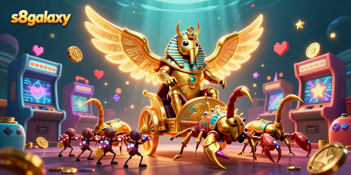 Experience thrilling casino adventures with s8galaxy’s vibrant 3D gaming characters in a dynamic digital illustration.